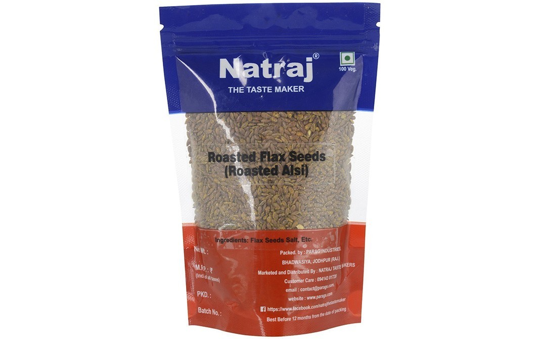 Natraj Roasted Flax Seeds (Roasted Alsi)   Pack  400 grams